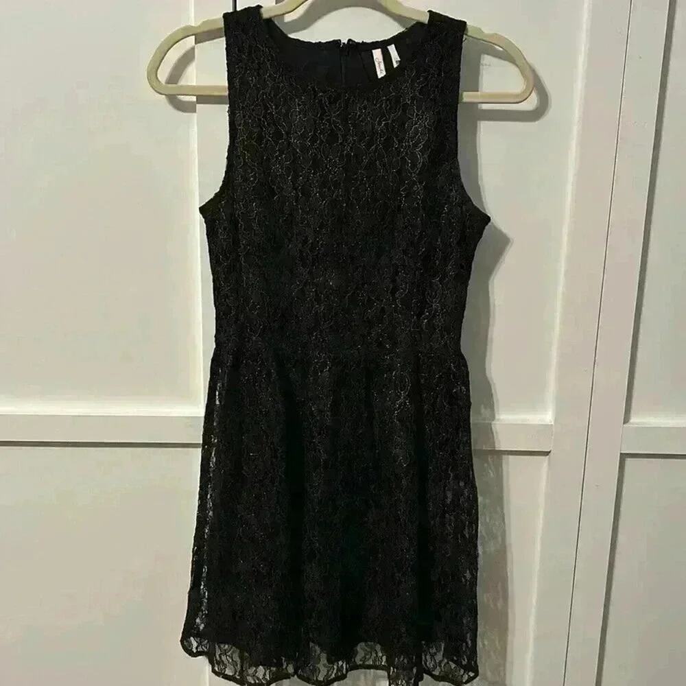 Frenchi Lace Black Dress